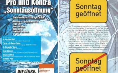 Sonntagsschutz oder Sonntags-Shopping