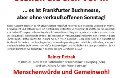Menschenwürde und Gemeinwohl … zum Thema Sonntagsschutz