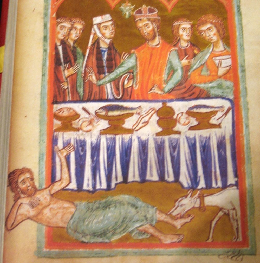 Lazarus - aus dem Evangelistar aus dem Kölner Benediktinerkloster Groß-Sankt-Martin (C) Bibliothèque Royale Bruxelles